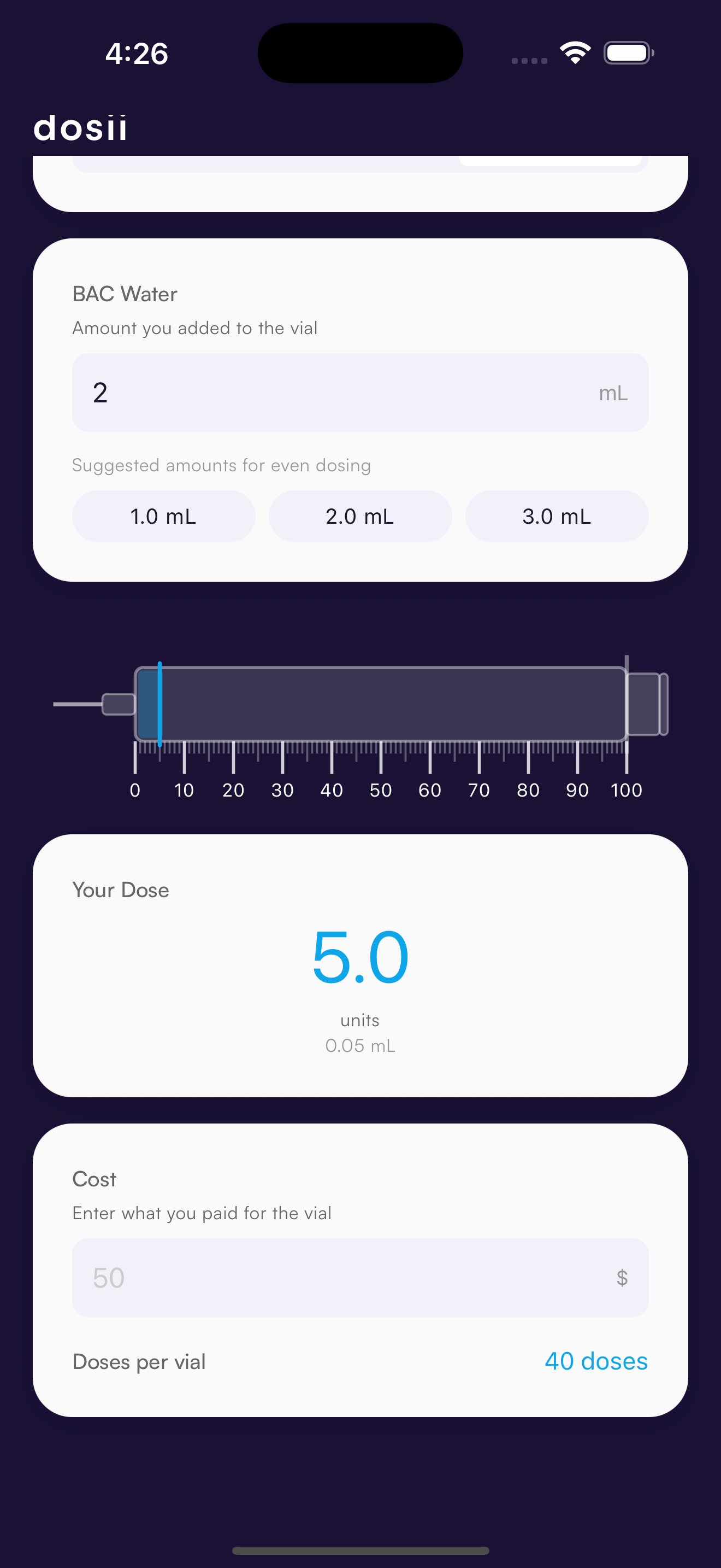See your dose